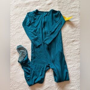 Gerber Teal Kids Footed One Piece